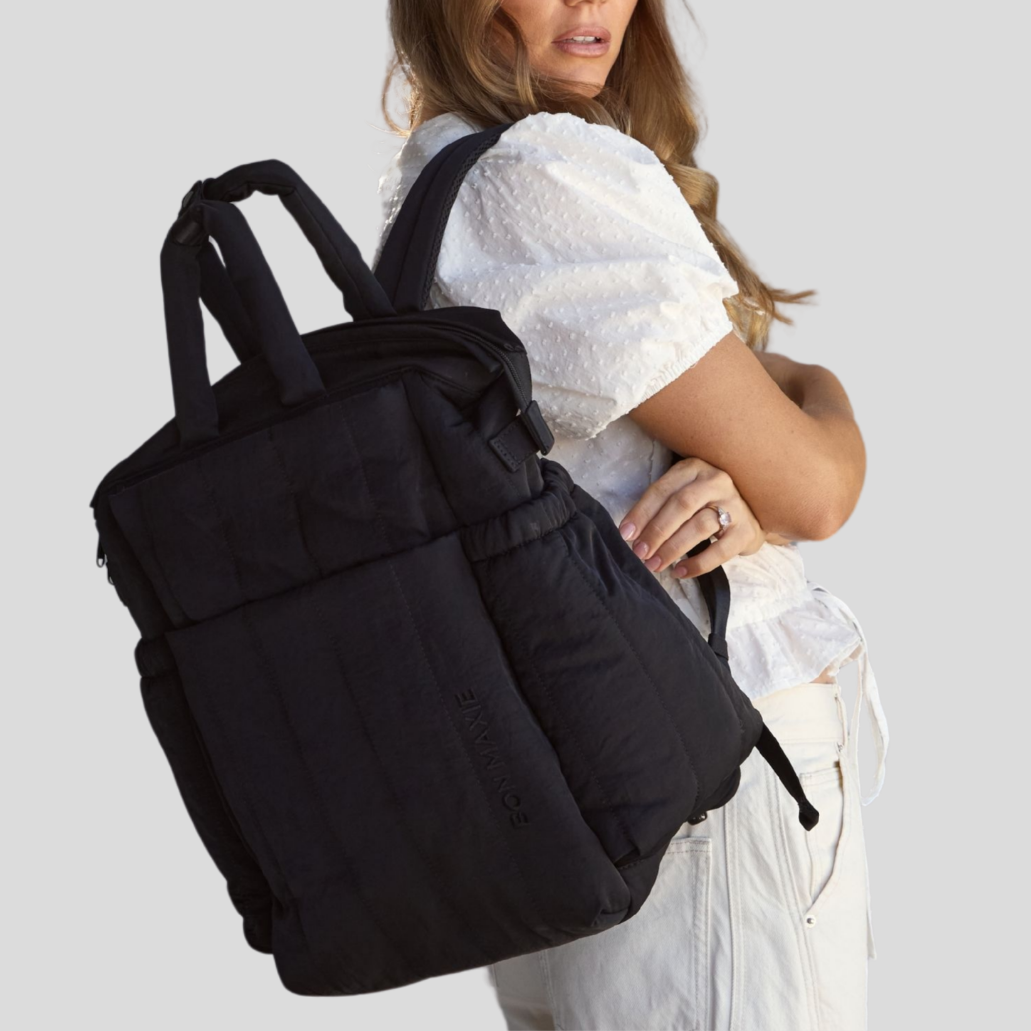 Cloudpack™ Backpack + Phone Pouch/Wet Bag  -- Black