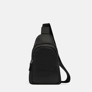 Multi-Wear Crossbody Sling Bag in smooth nappa leather -- Black