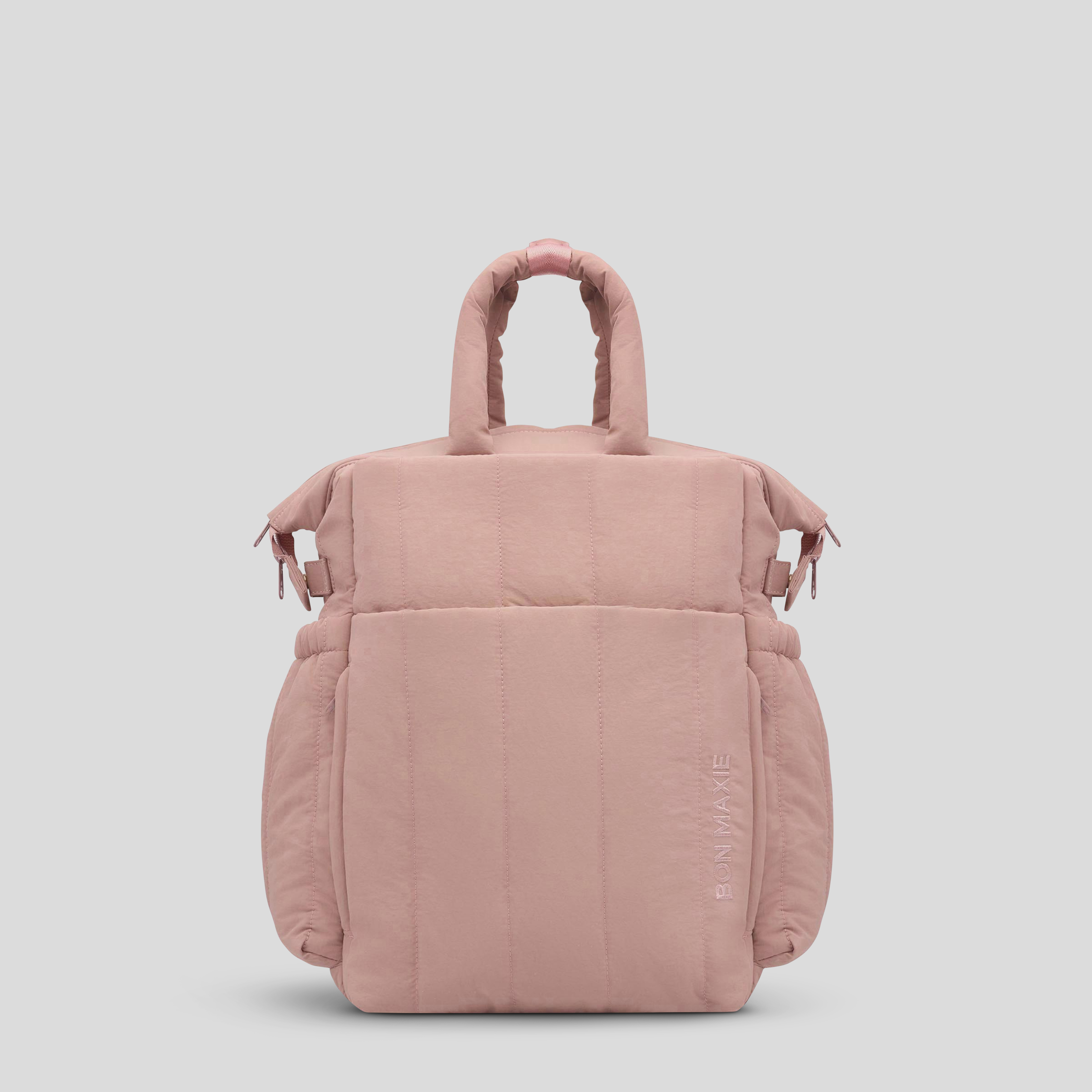 Cloudpack™ Backpack + Phone Pouch/Wet Bag in water-resistant nylon -- Milk Tea