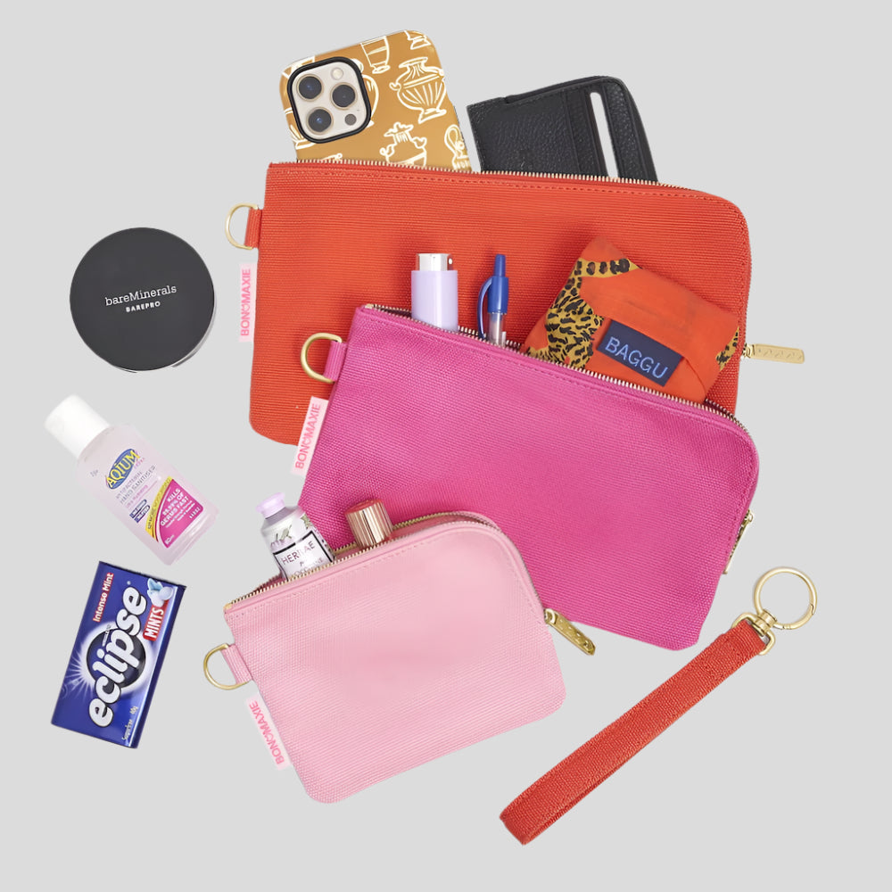 Bag Buddies Organiser Pouch Set - Pink Ombre Handy Pouches + Cases