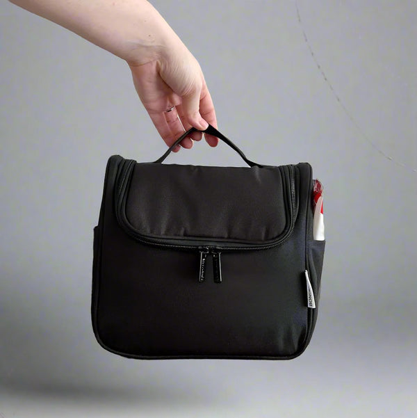 Bon Voyage Travel Toiletry Bag in Black Cosmetic Vanity Case BON MAXIE