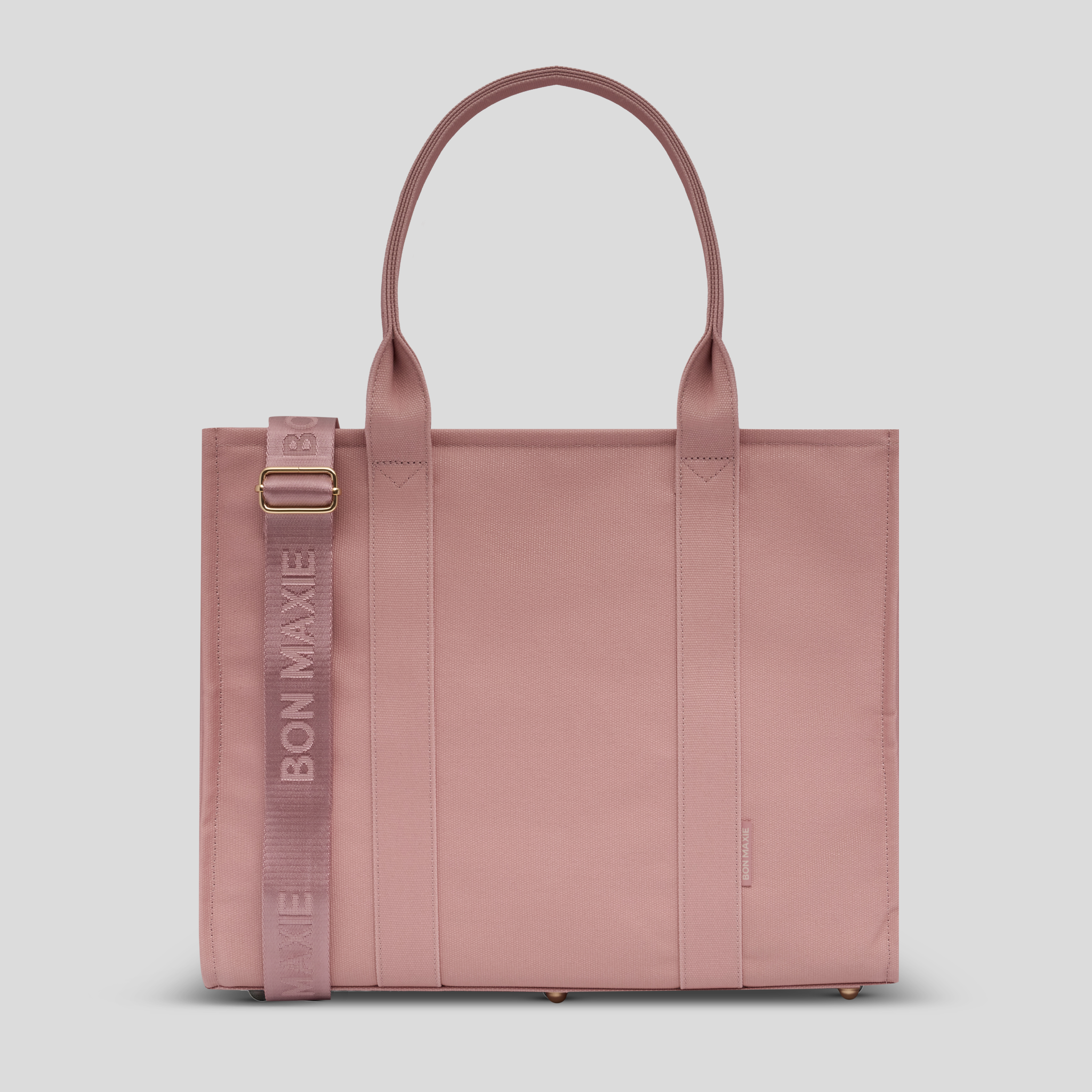 Large Structured Tote Bag - Rosewater Mauve