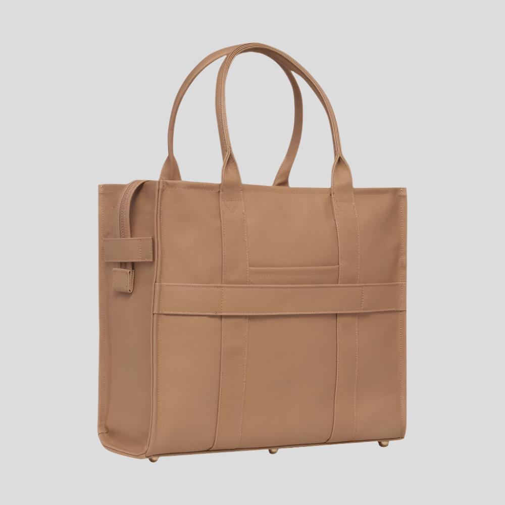 Large Bon Vivant Structured Tote Bag - Tan Bags