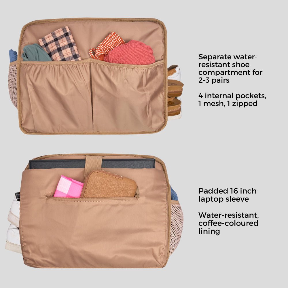 Weekender Puffy Duffel Bag - Tan Bags