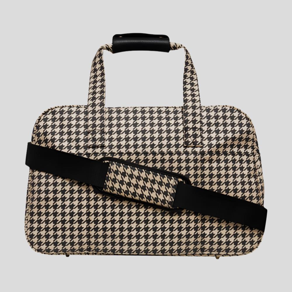 Bon Voyage Weekender Bag - Houndstooth Weekender Bag