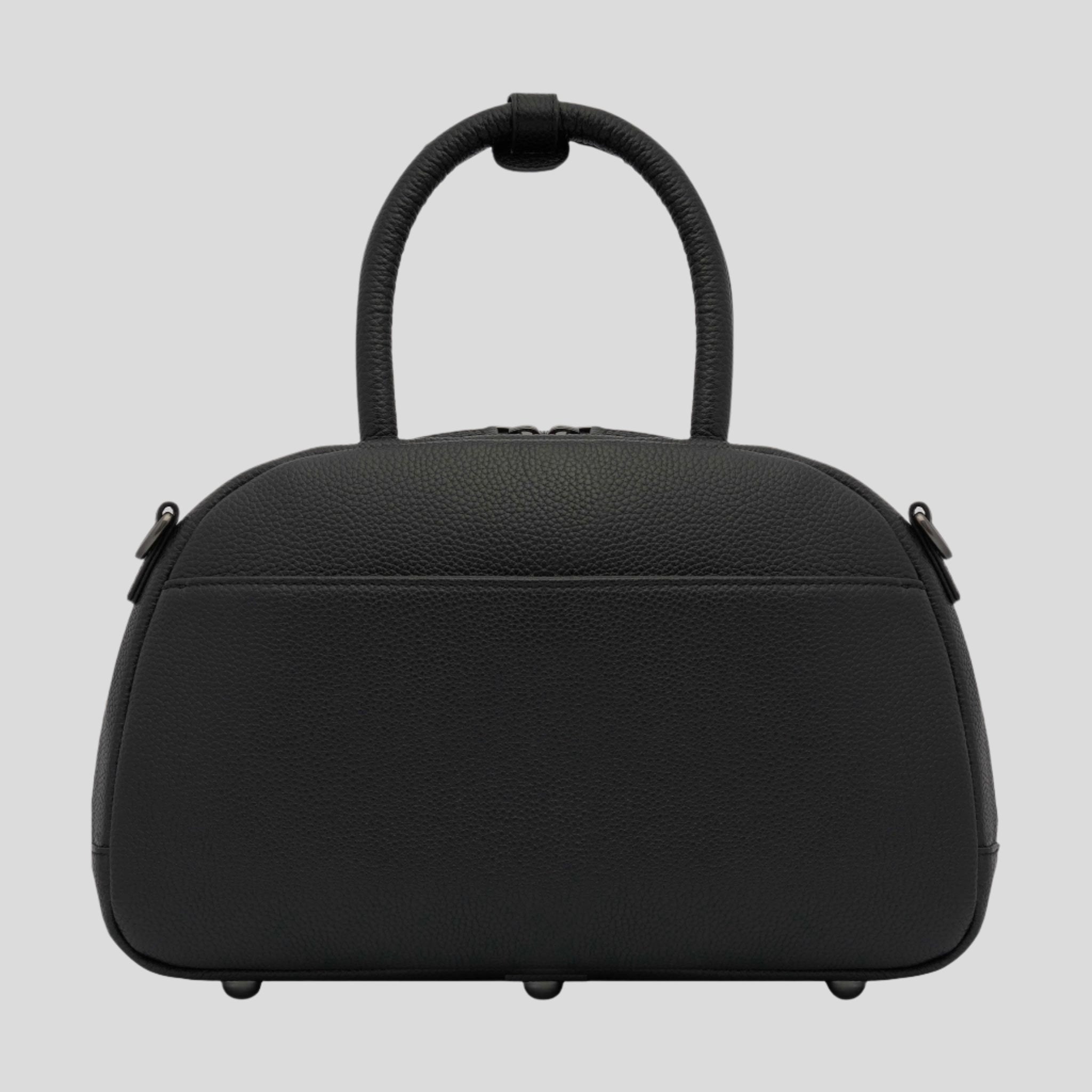 Bowler Crossbody Top Handle Bag -- Black