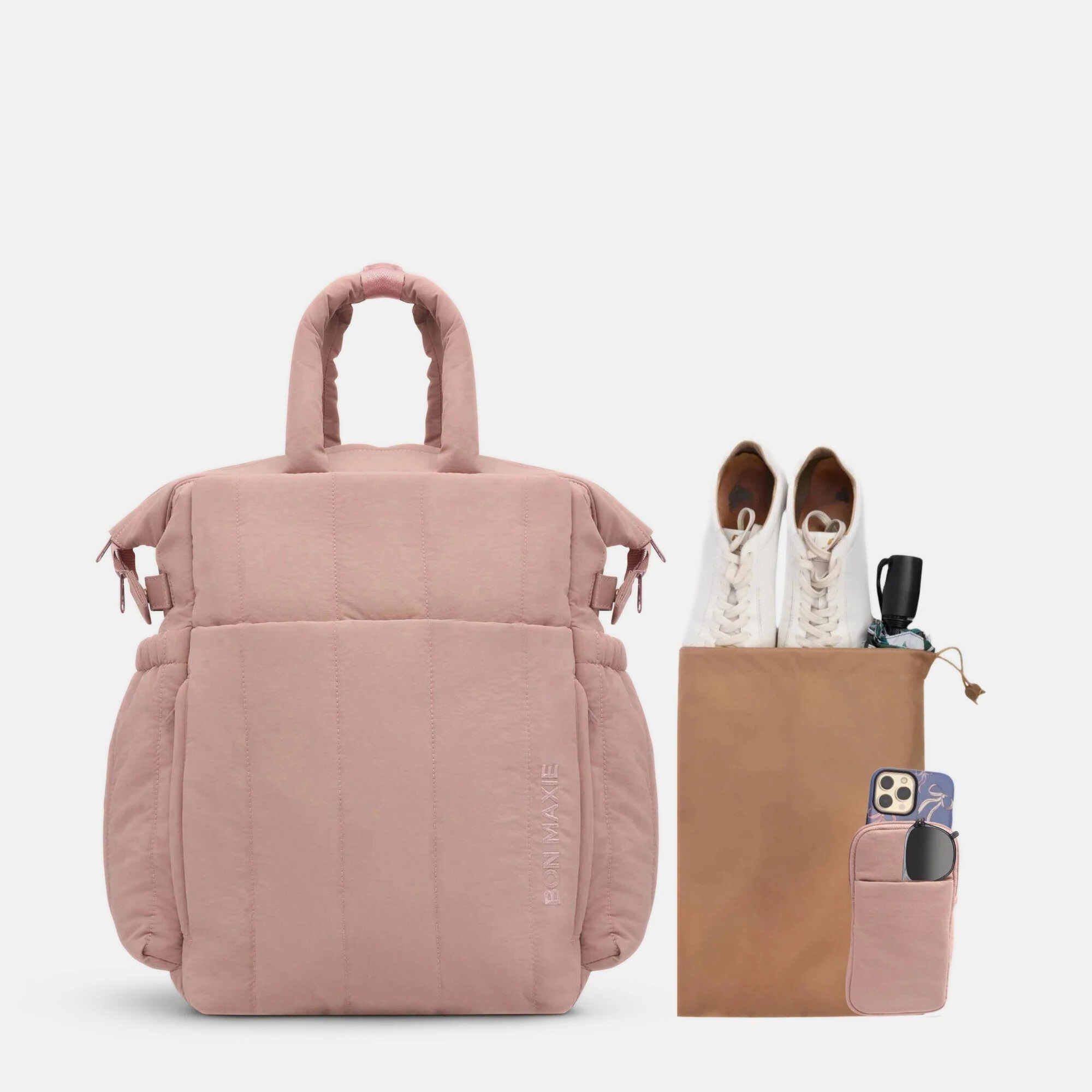 Cloudpack™ Backpack + Phone Pouch/Wet Bag -- Milk Tea