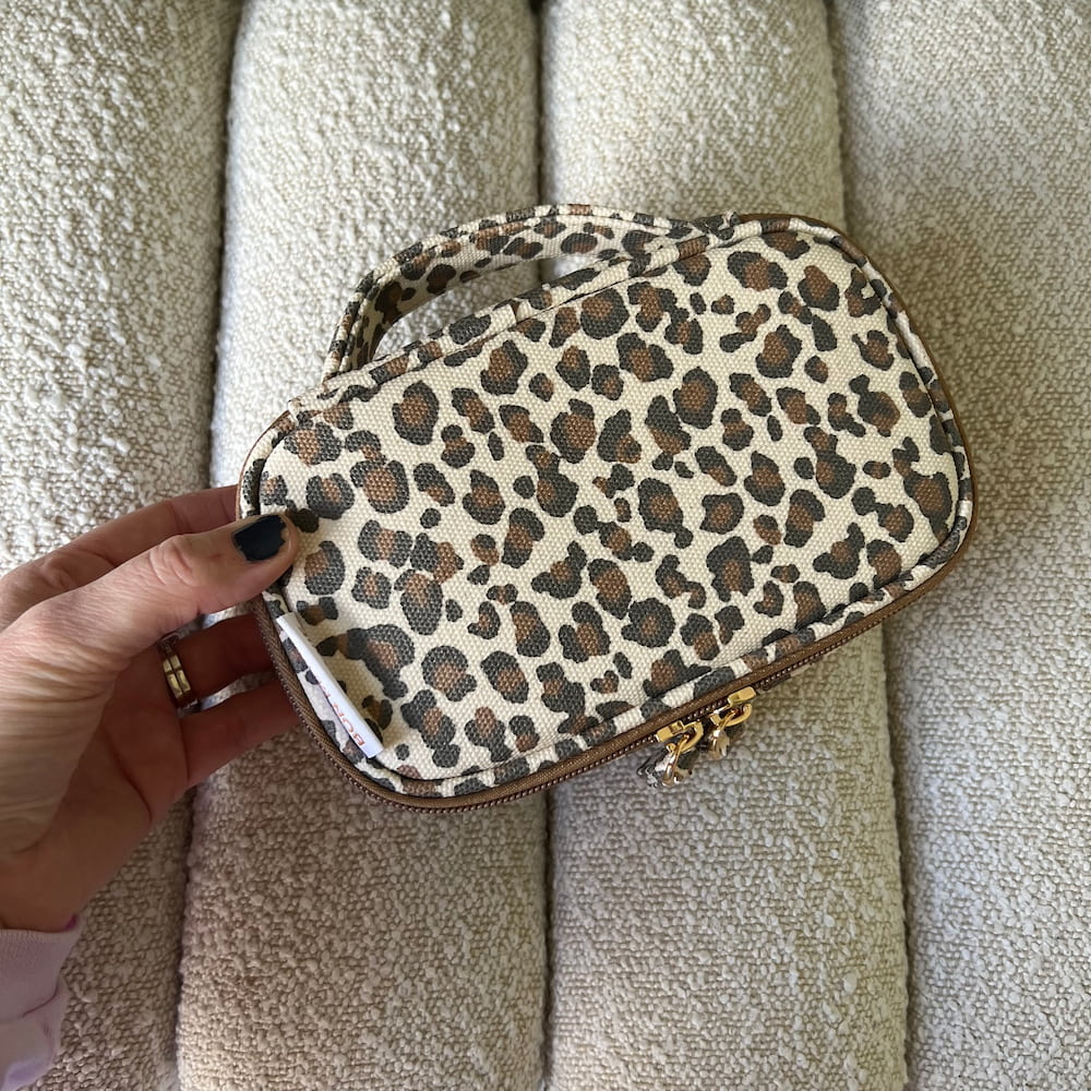 Get Organised Mini Tote Bundle - Leopard Neon Pink Brushed Gold