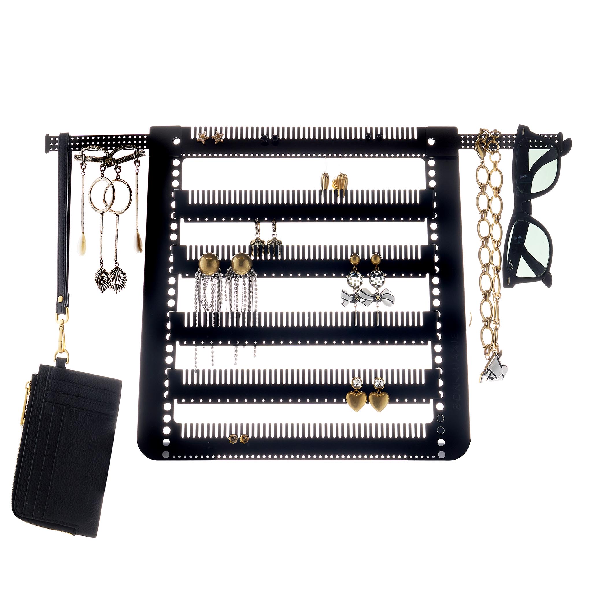 Add - On Side Accessory Bars Earring Holders Black