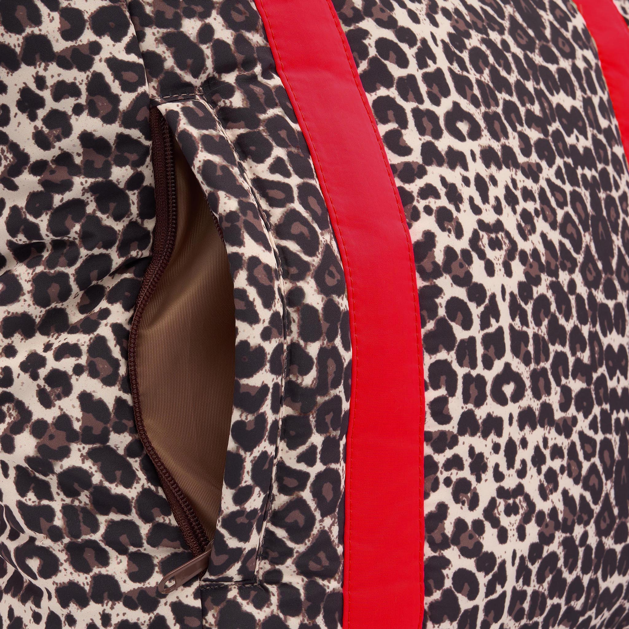 Everyday Tote Bag -- Red/Leopard