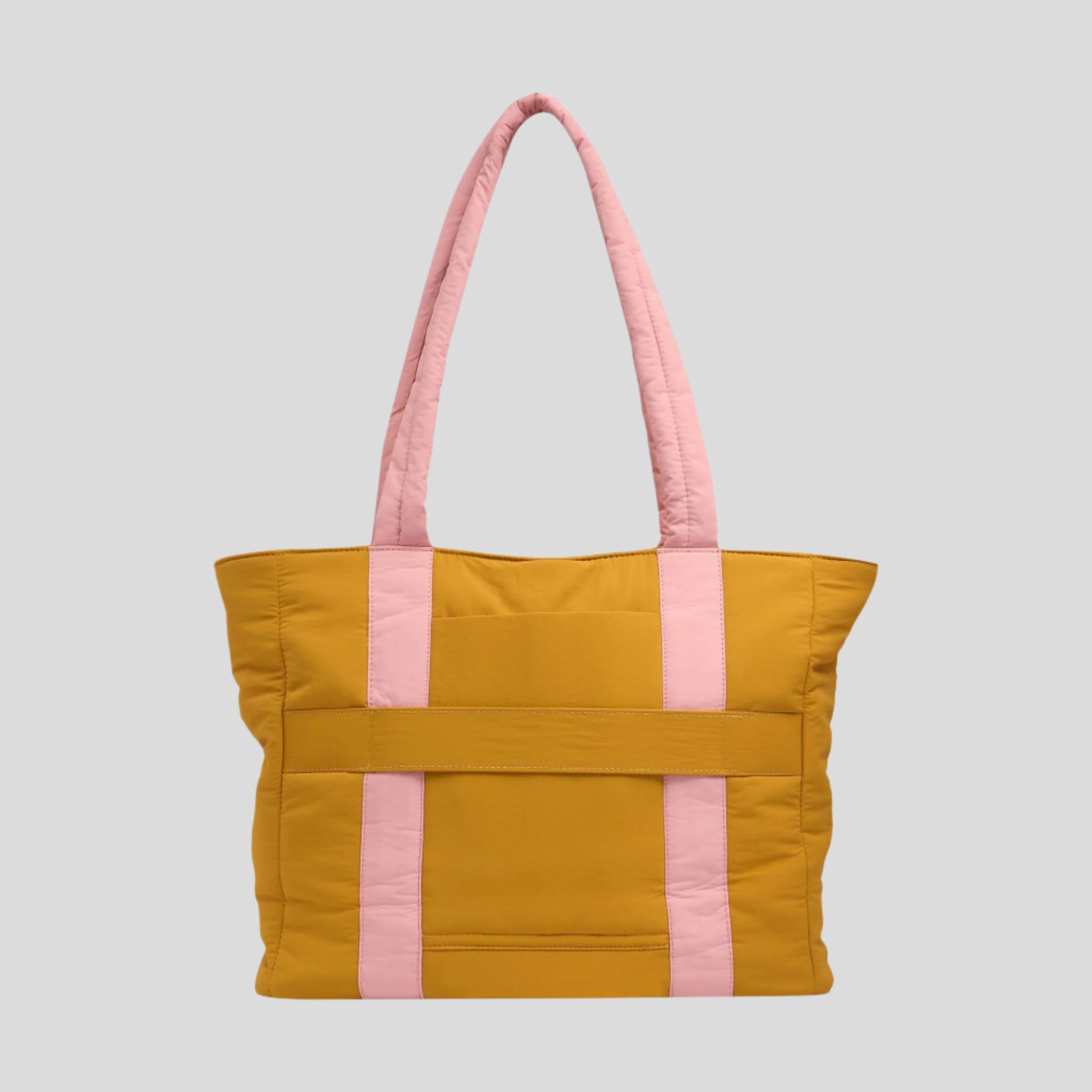Everyday Tote Bag -- Pink/Mustard
