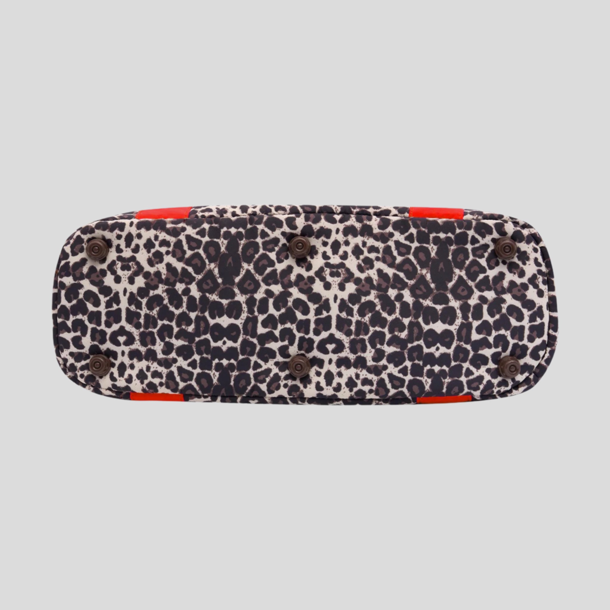 Everyday Tote Bag -- Red/Leopard