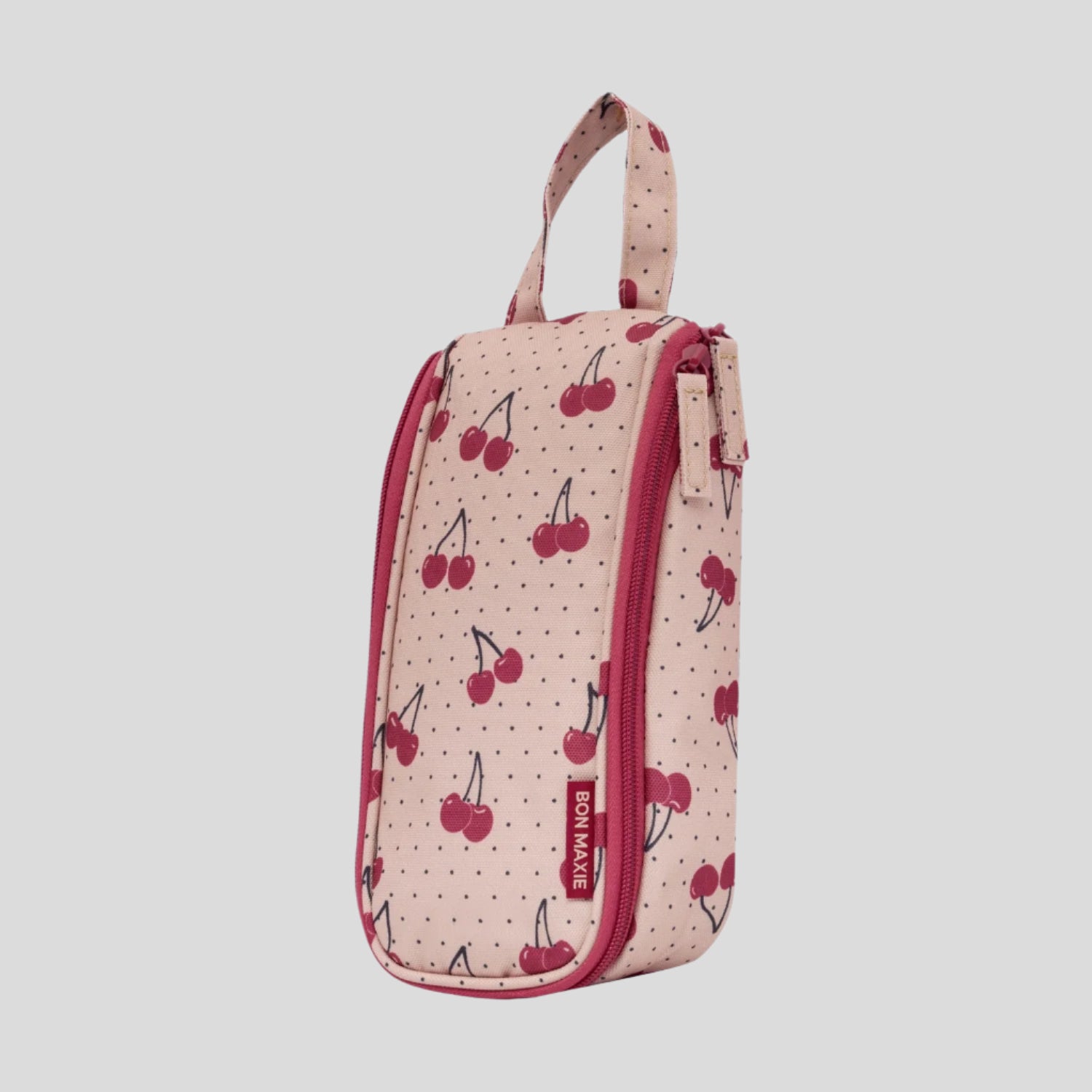 Slimline Washable Hanging Toiletry Bag -- Cherries