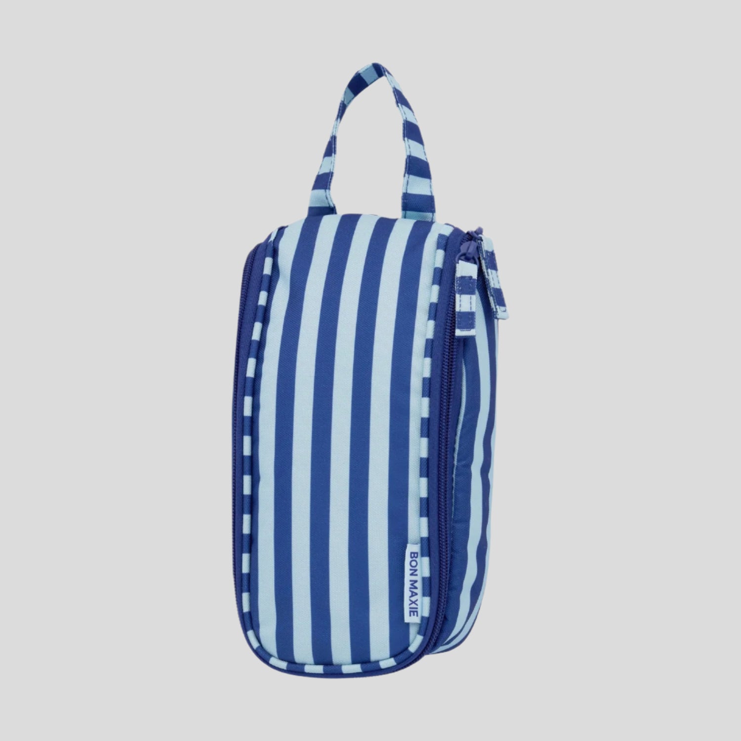 Slimline Washable Hanging Toiletry Bag -- Blue Stripe