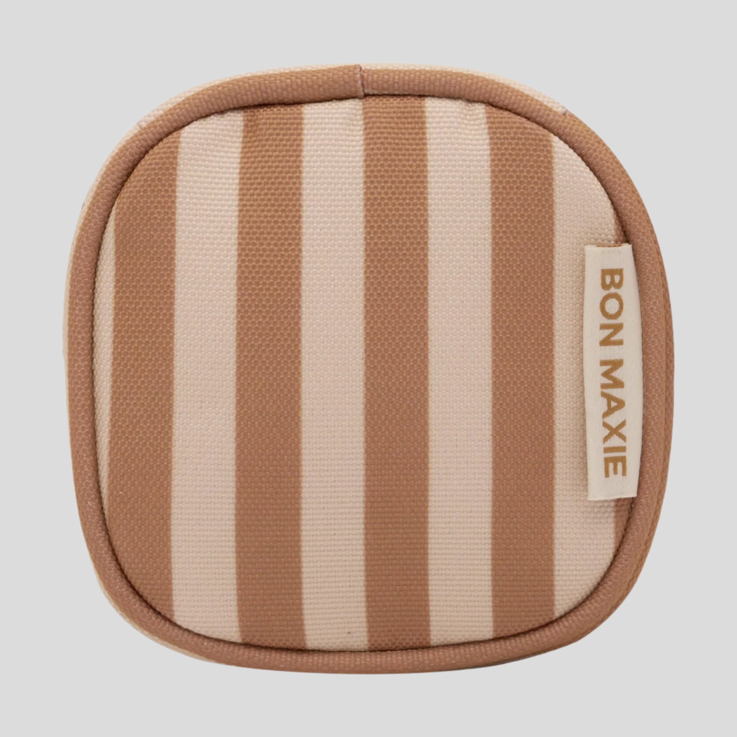 Travel Jewellery Case -- Tan Stripe