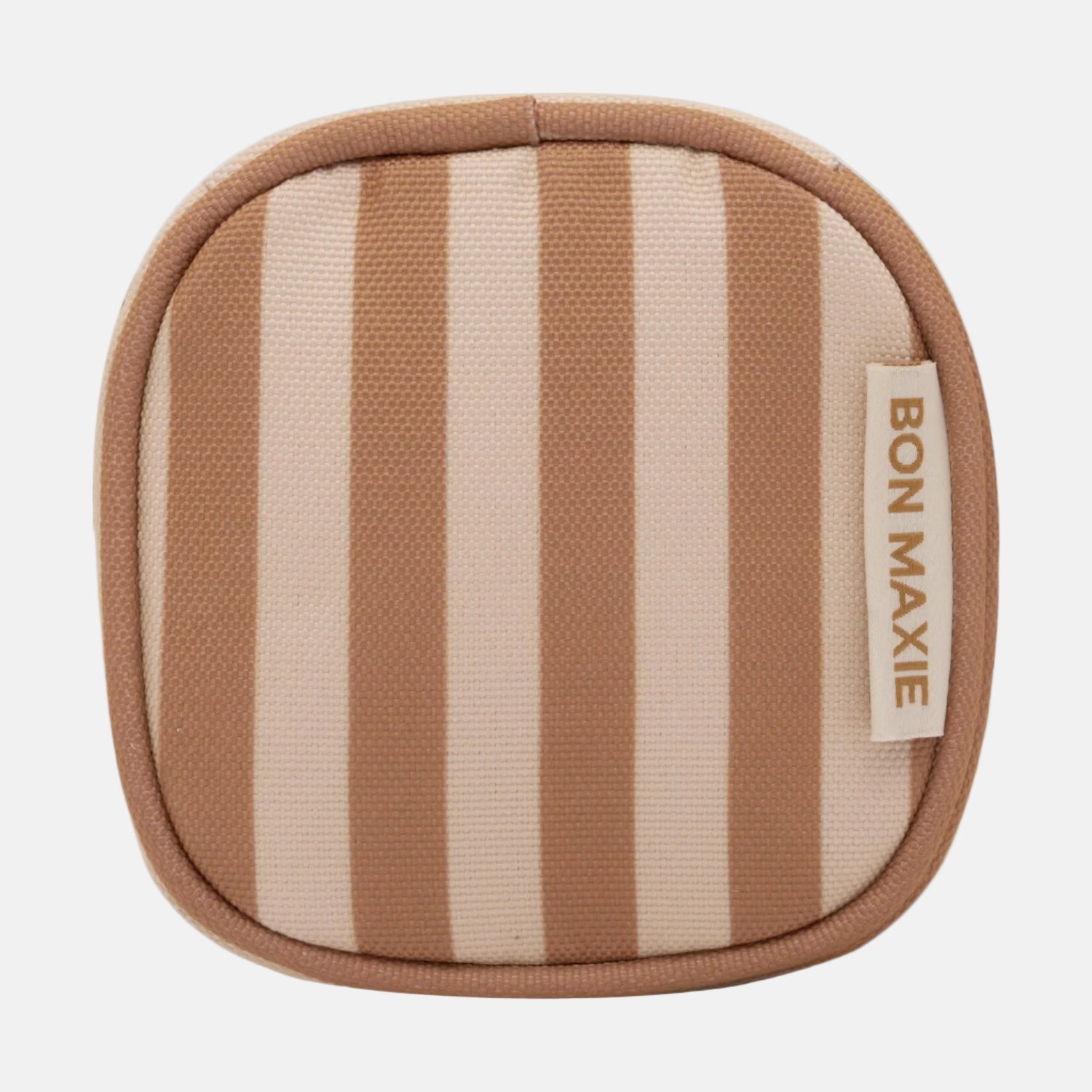 Travel Jewellery Case -- Tan Stripe
