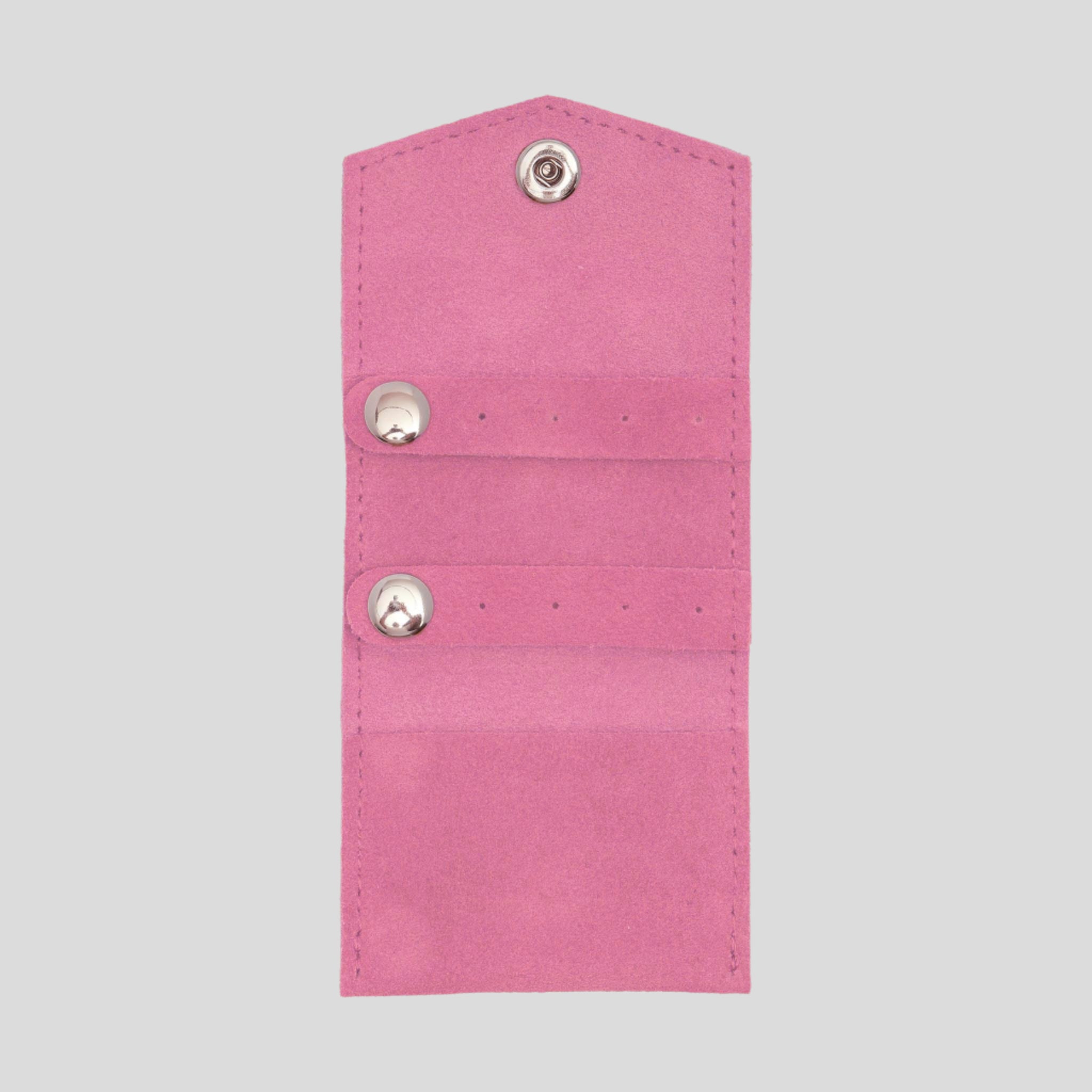 Mini Jewellery Case in microsuede -- Dark Pink