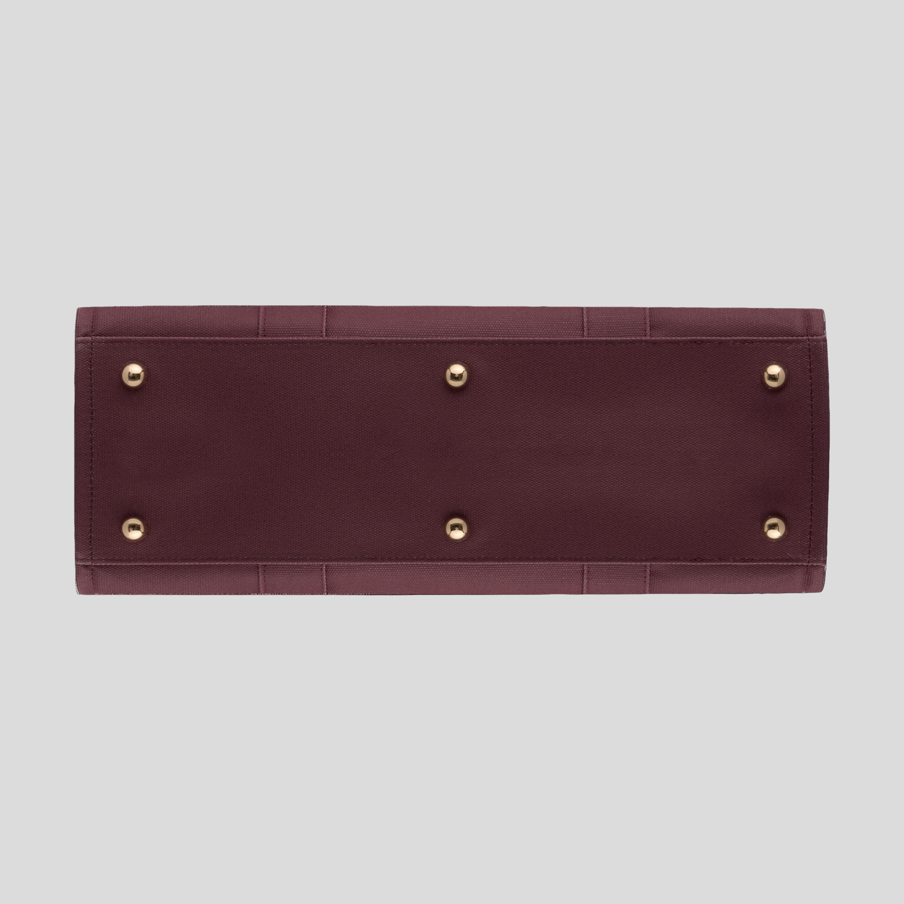 Large Structured Tote Bag - Burgundy