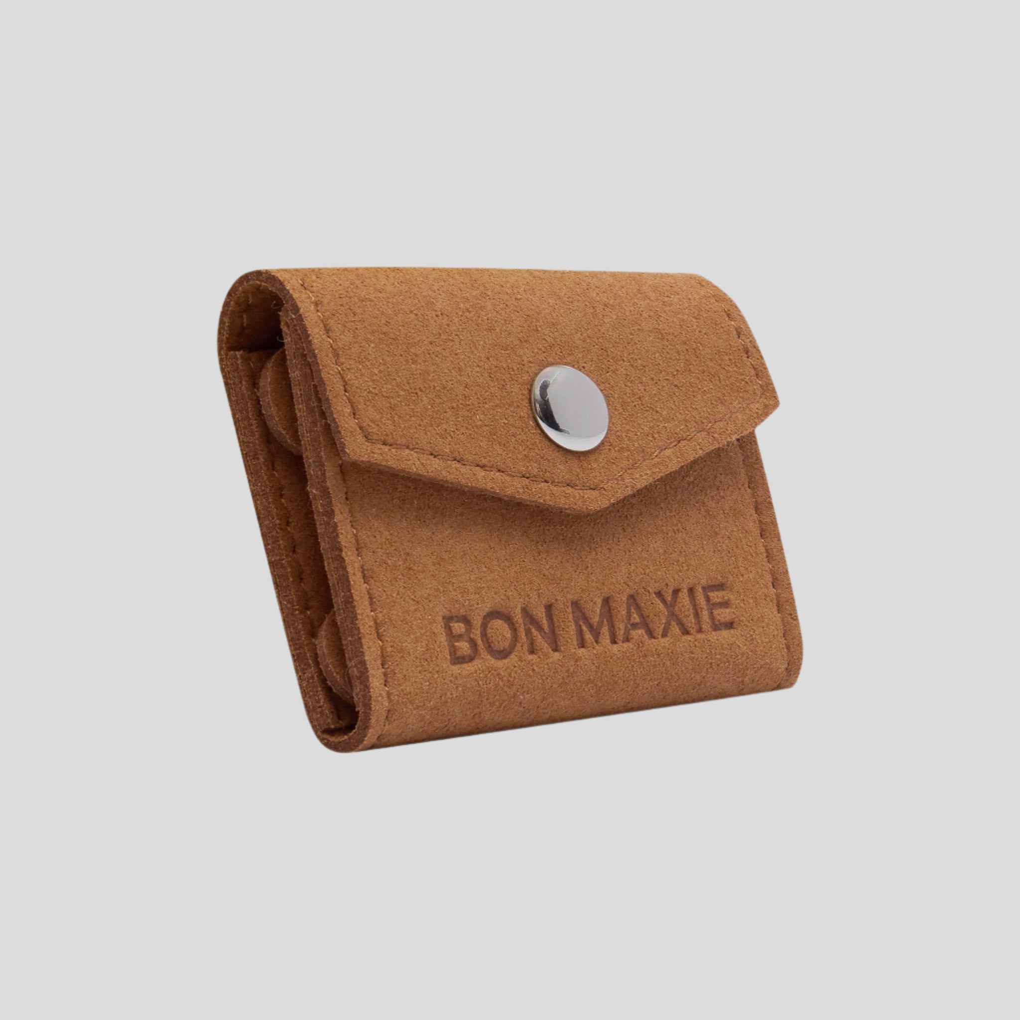 Mini Jewellery Case in microsuede - Tan