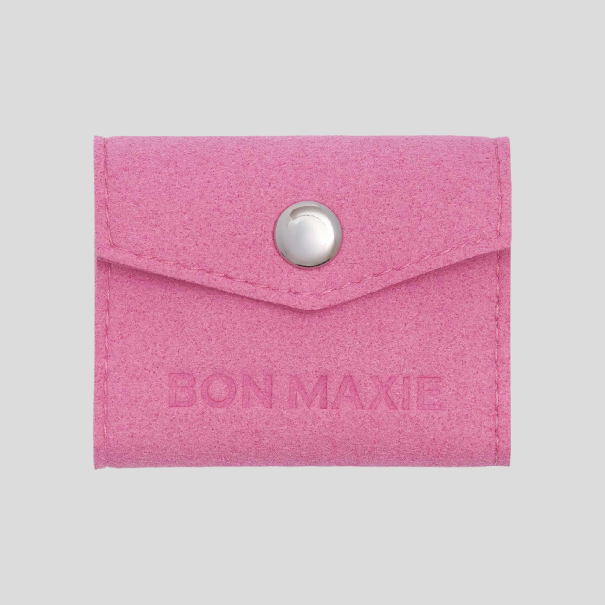 Mini Jewellery Case in microsuede -- Dark Pink