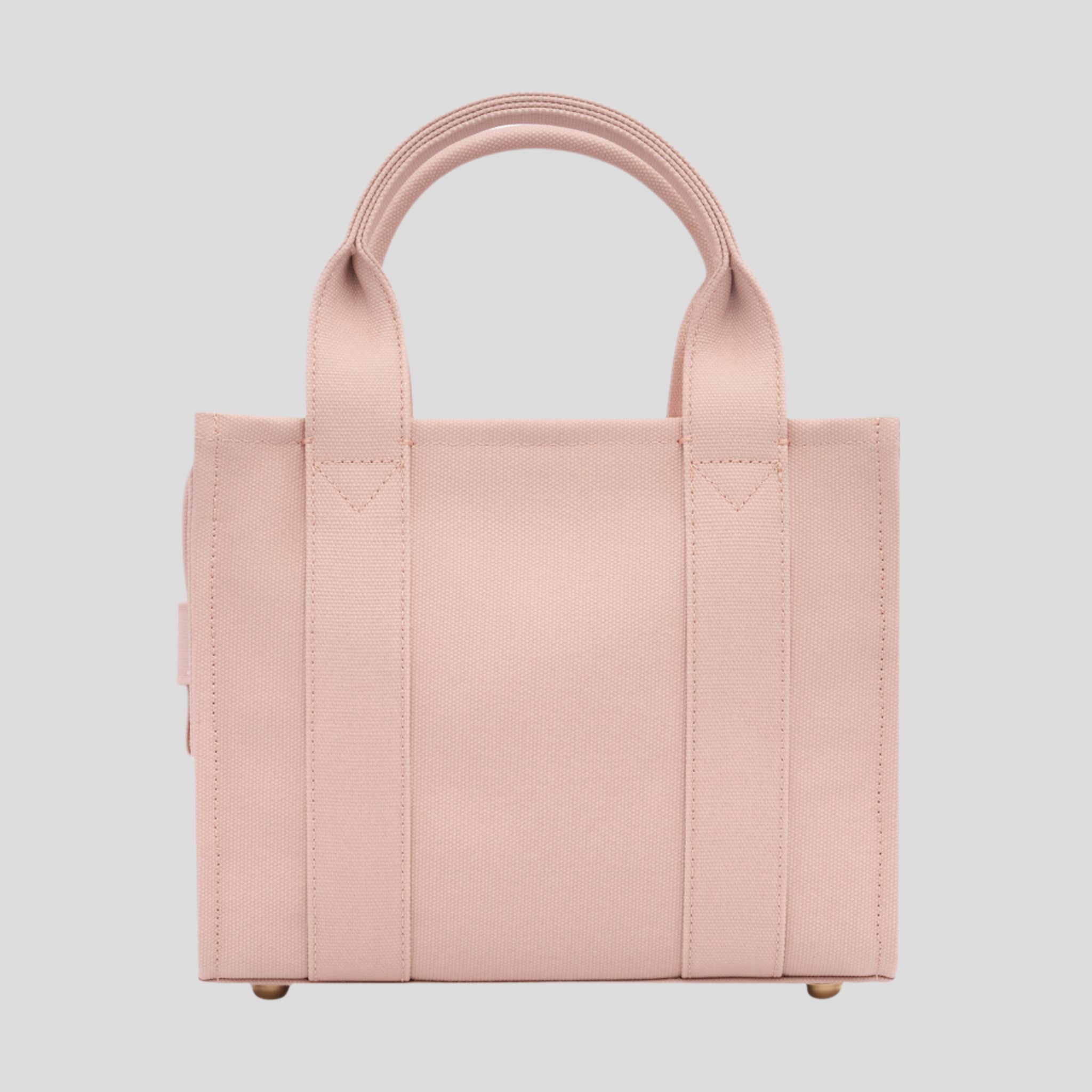 Micro Structured Tote Bag in signature coated canvas -- Milk Tea