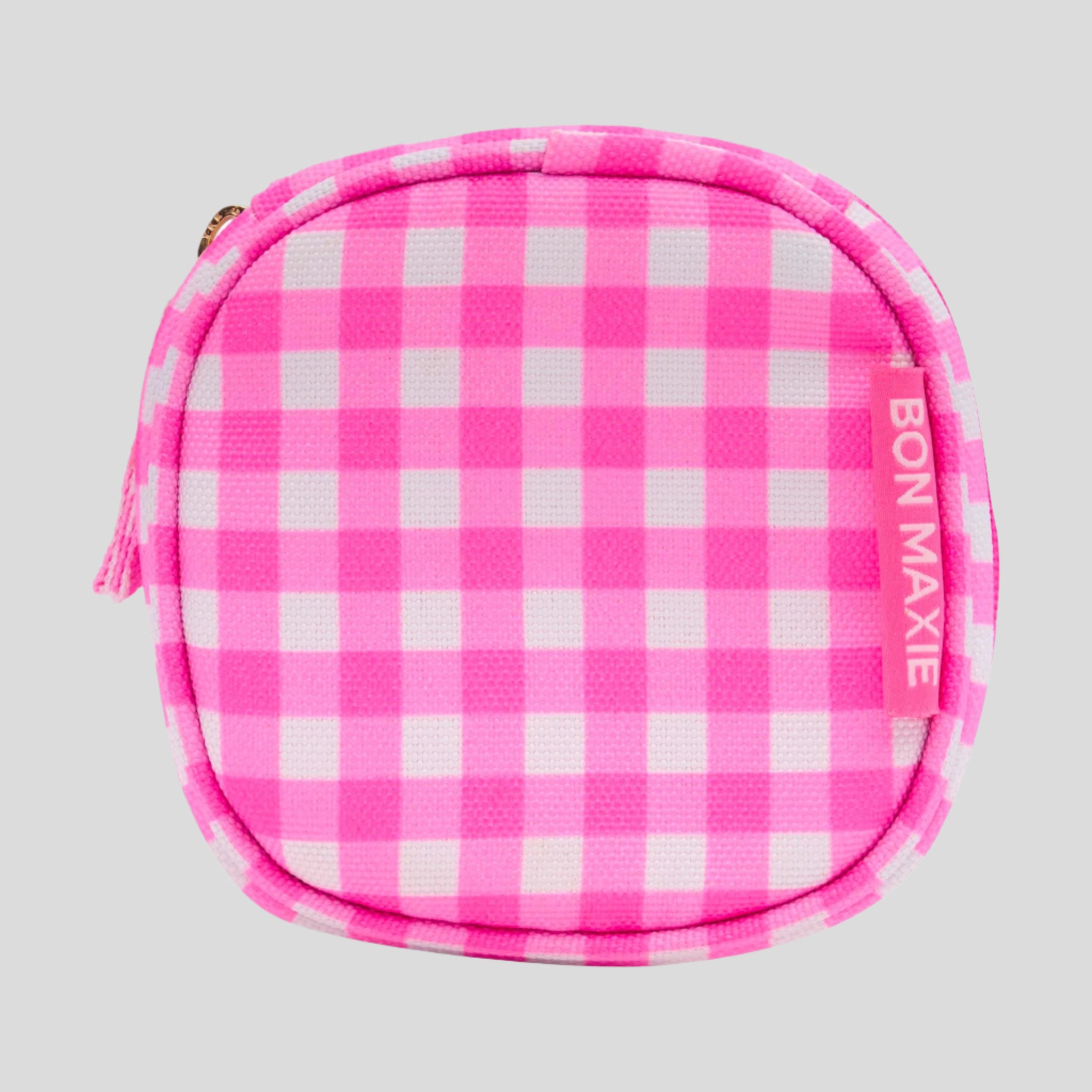 Travel Jewellery Case -- Pink Gingham