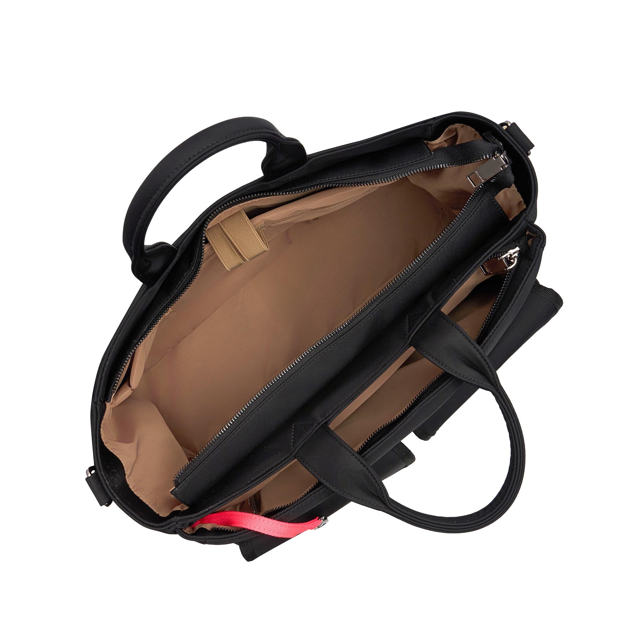 Multi-Pocket Tote Bag in signature coated canvas -- Leopard