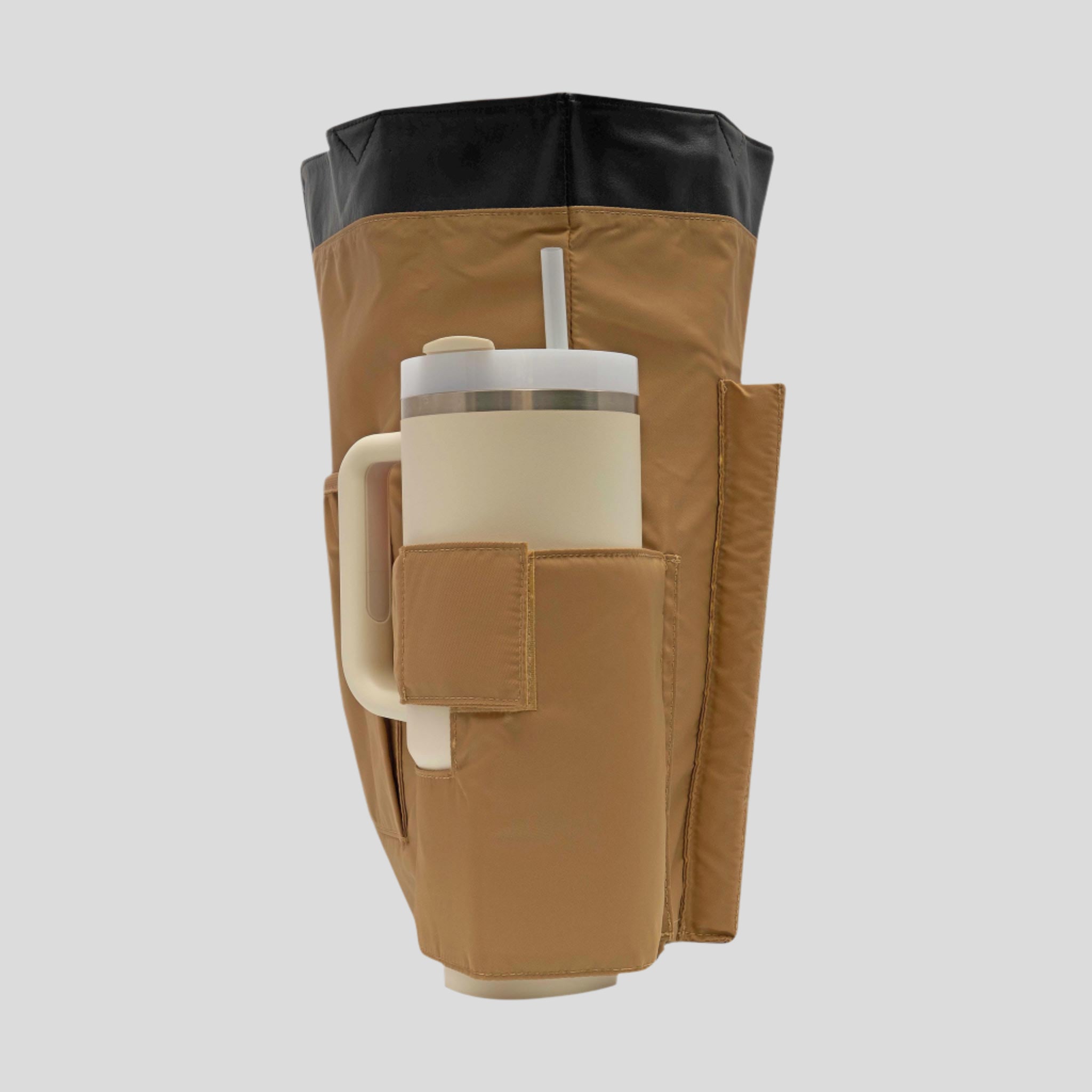 Slouchy Hobo Tote Bag in smooth nappa leather -- Black