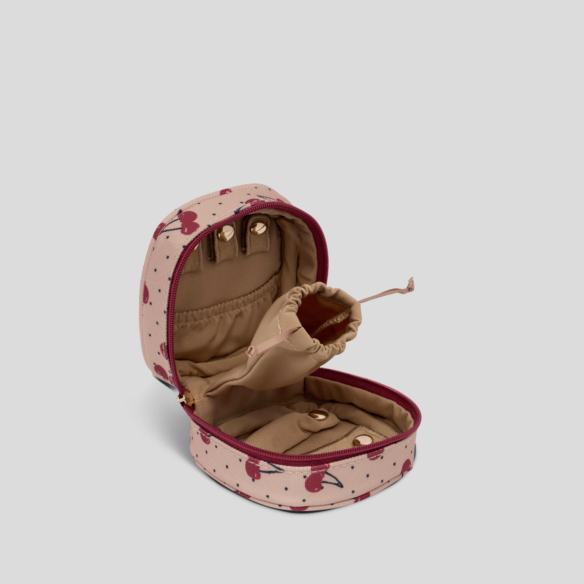 Travel Jewellery Case -- Cherries
