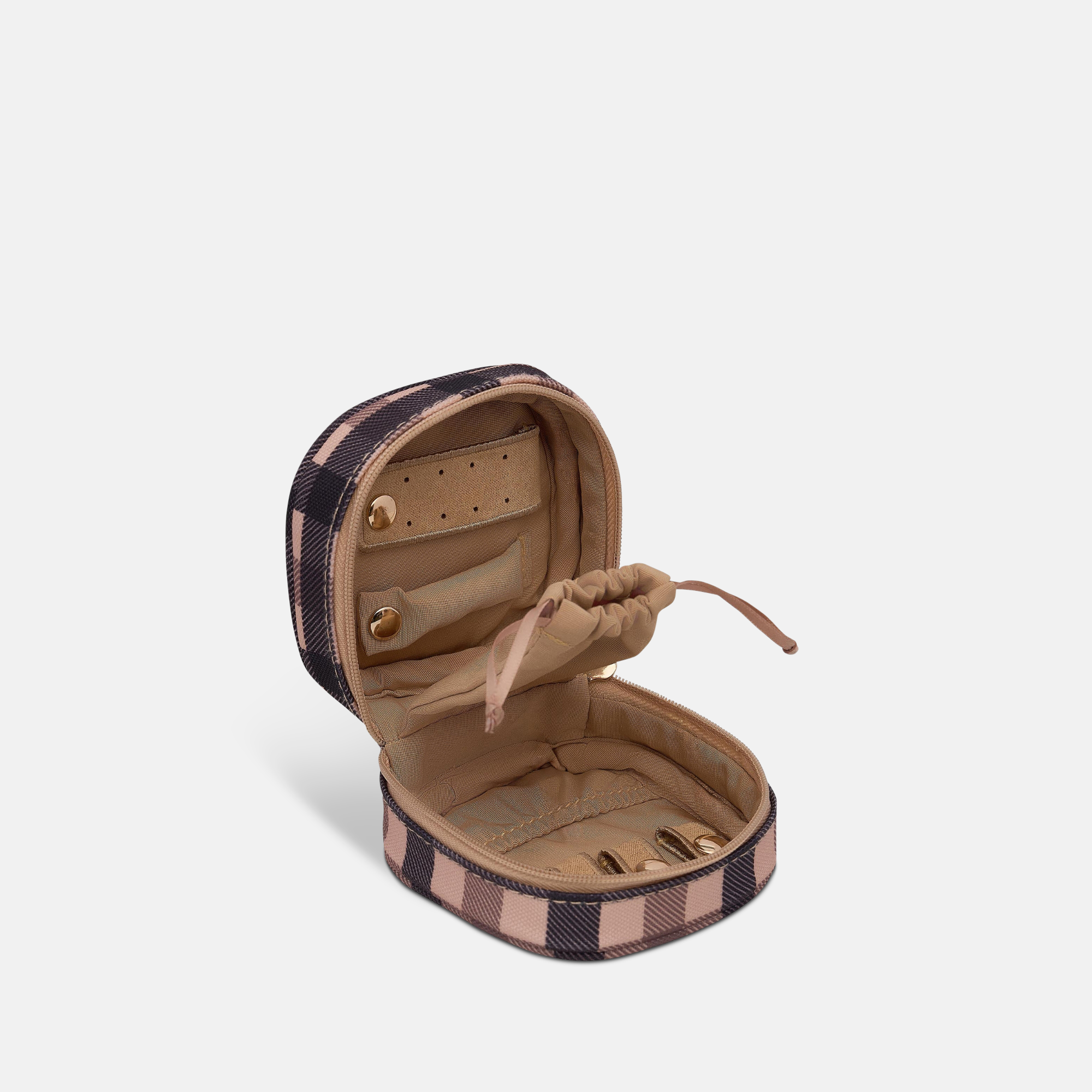 Travel Jewellery Case -- Tartan