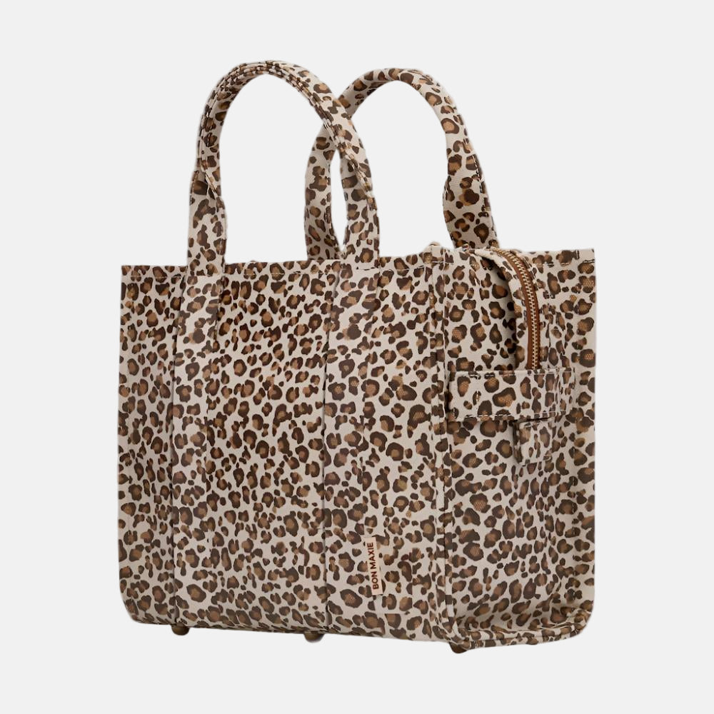 Mini Bon Vivant Structured Tote Bag 2.0 - Leopard/Tan Bags