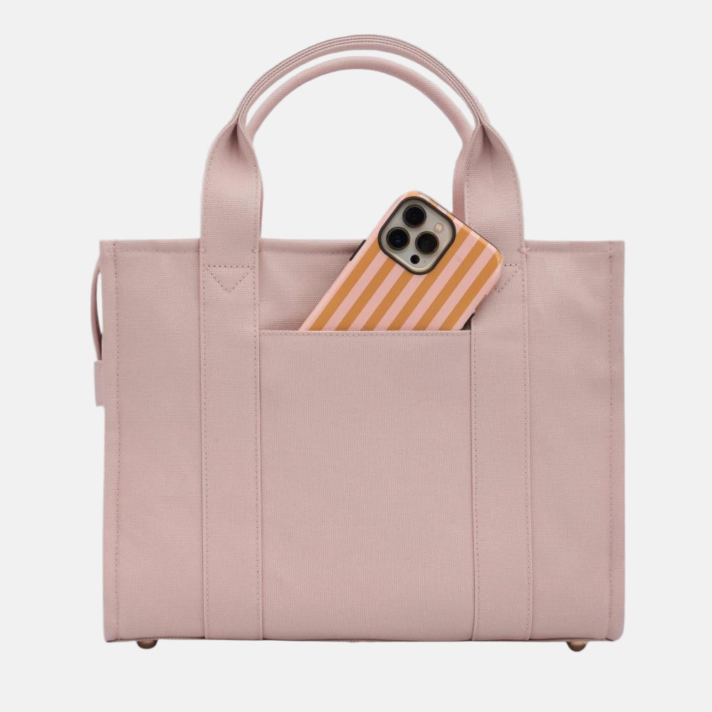 Small Bon Vivant Structured Tote Bag 3.0 - Mini Tote Milk Tea Tote Bag