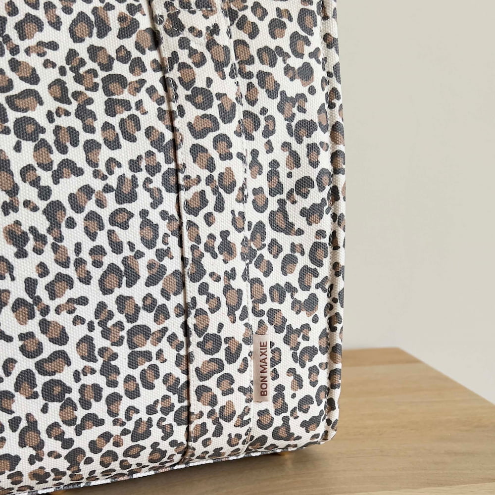 Mini Bon Vivant Structured Tote Bag 2.0 - Leopard/Tan Bags