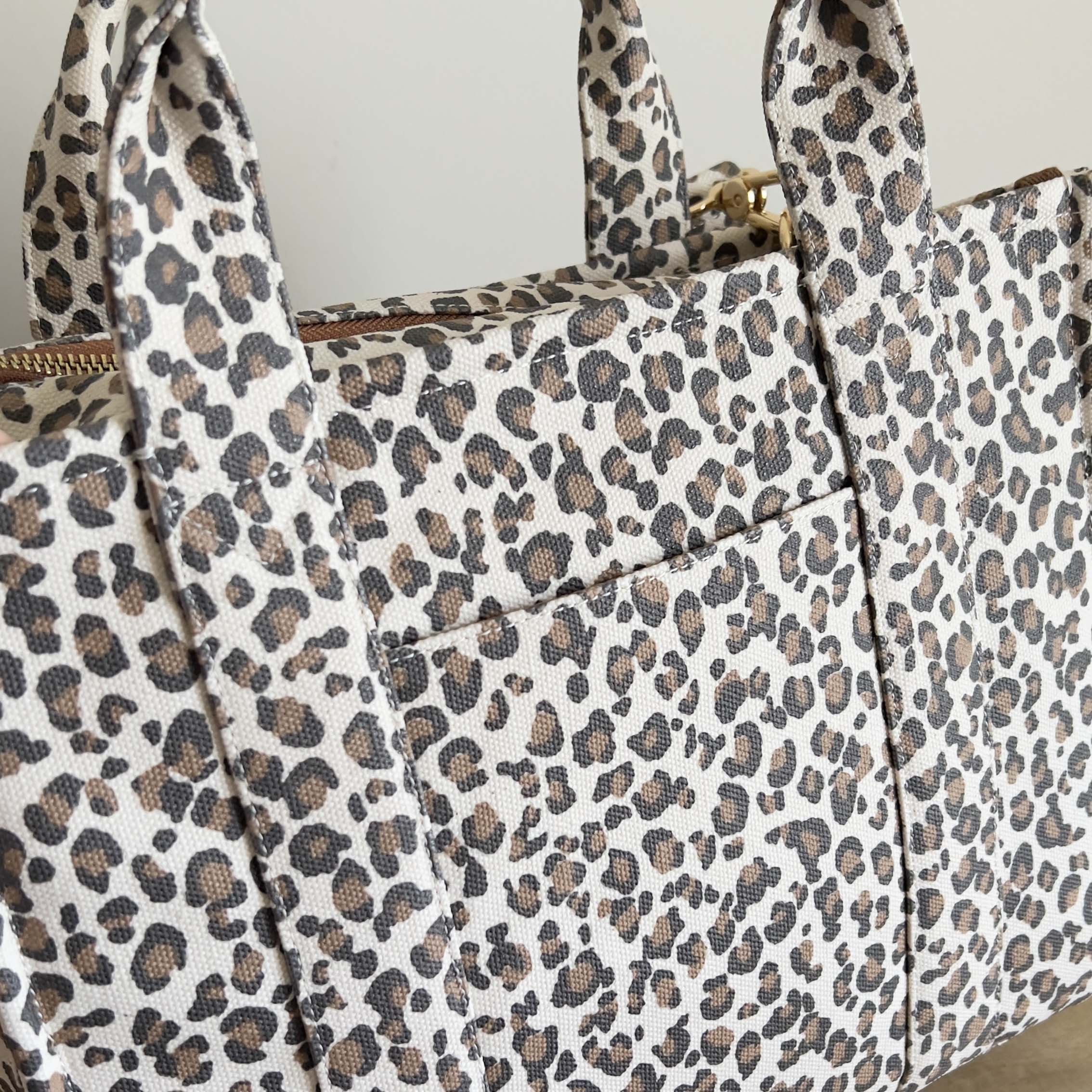 Mini Bon Vivant Structured Tote Bag 2.0 - Leopard/Tan Bags
