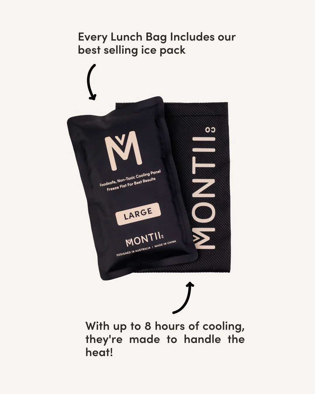 Medium Montii Lunch Bag -- Black Midnight