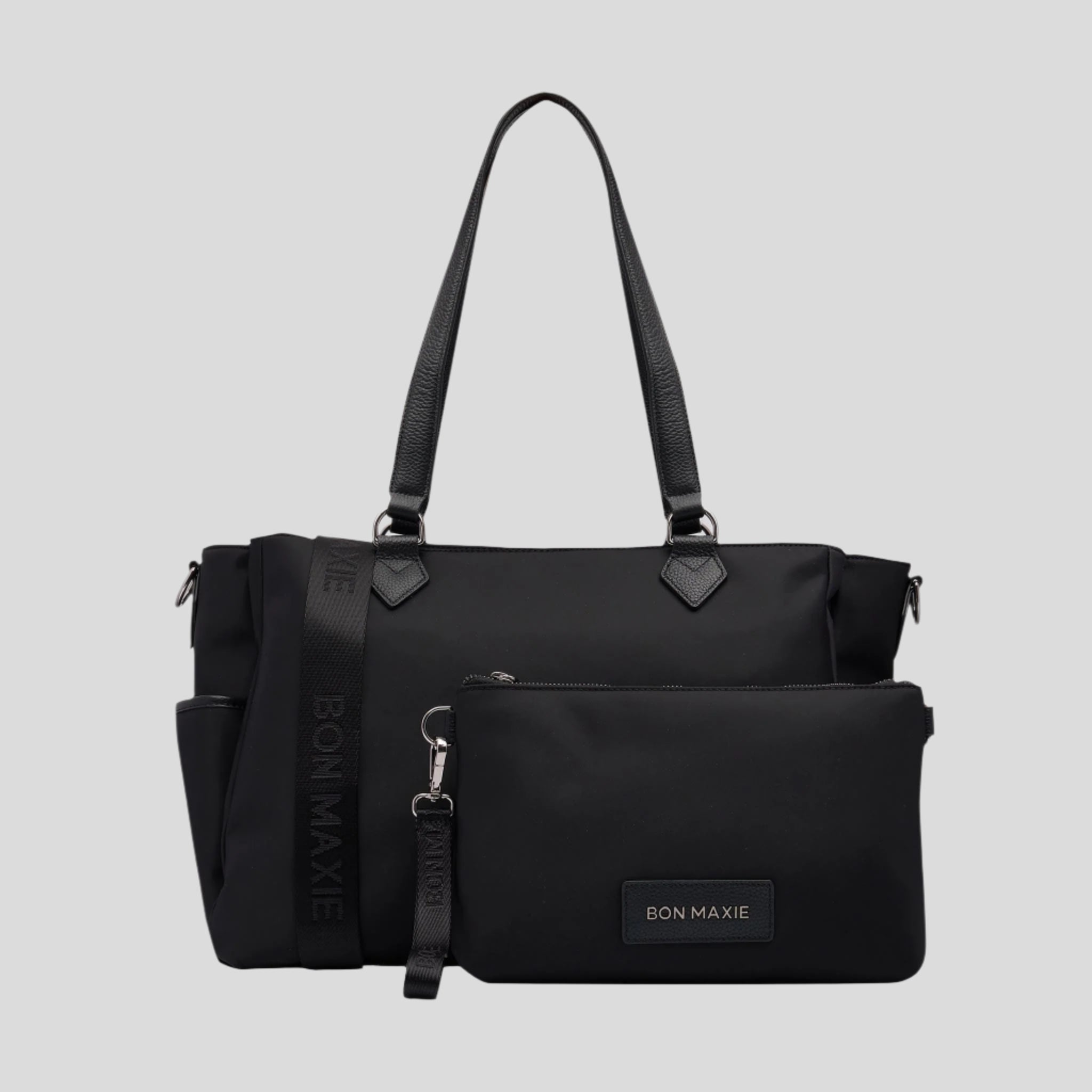 Carryall Tote + Pouch -- Black Nylon