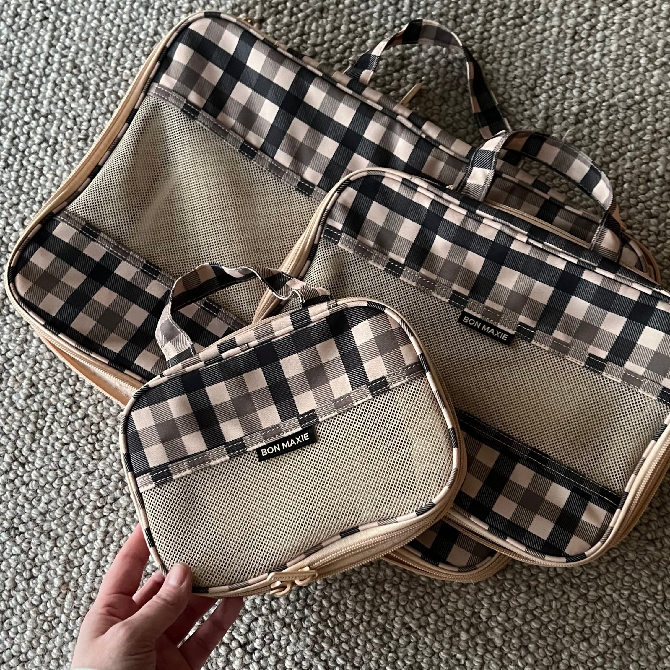 Compression Packing Cube Set -- Tartan