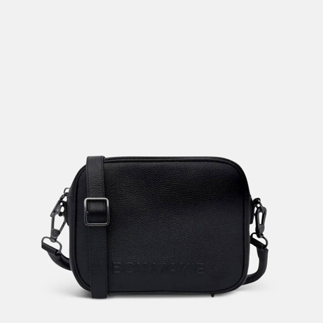 Sidekick Crossbody Bag - Pebbled Leather - Black