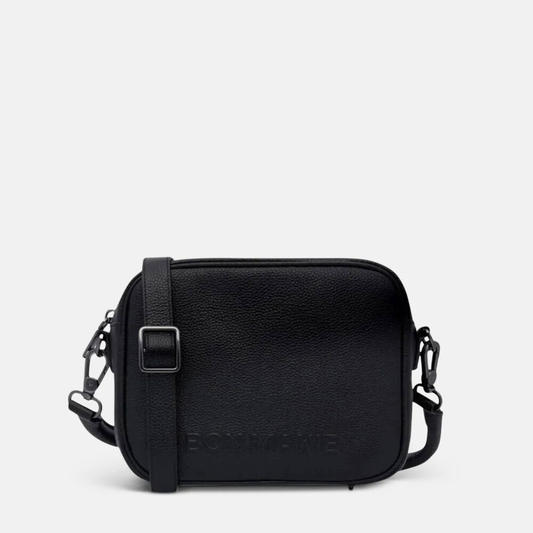 Sidekick Crossbody Bag - Pebbled Leather - Black