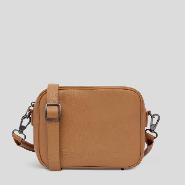 Sidekick Crossbody Bag - Pebbled Leather - Tan