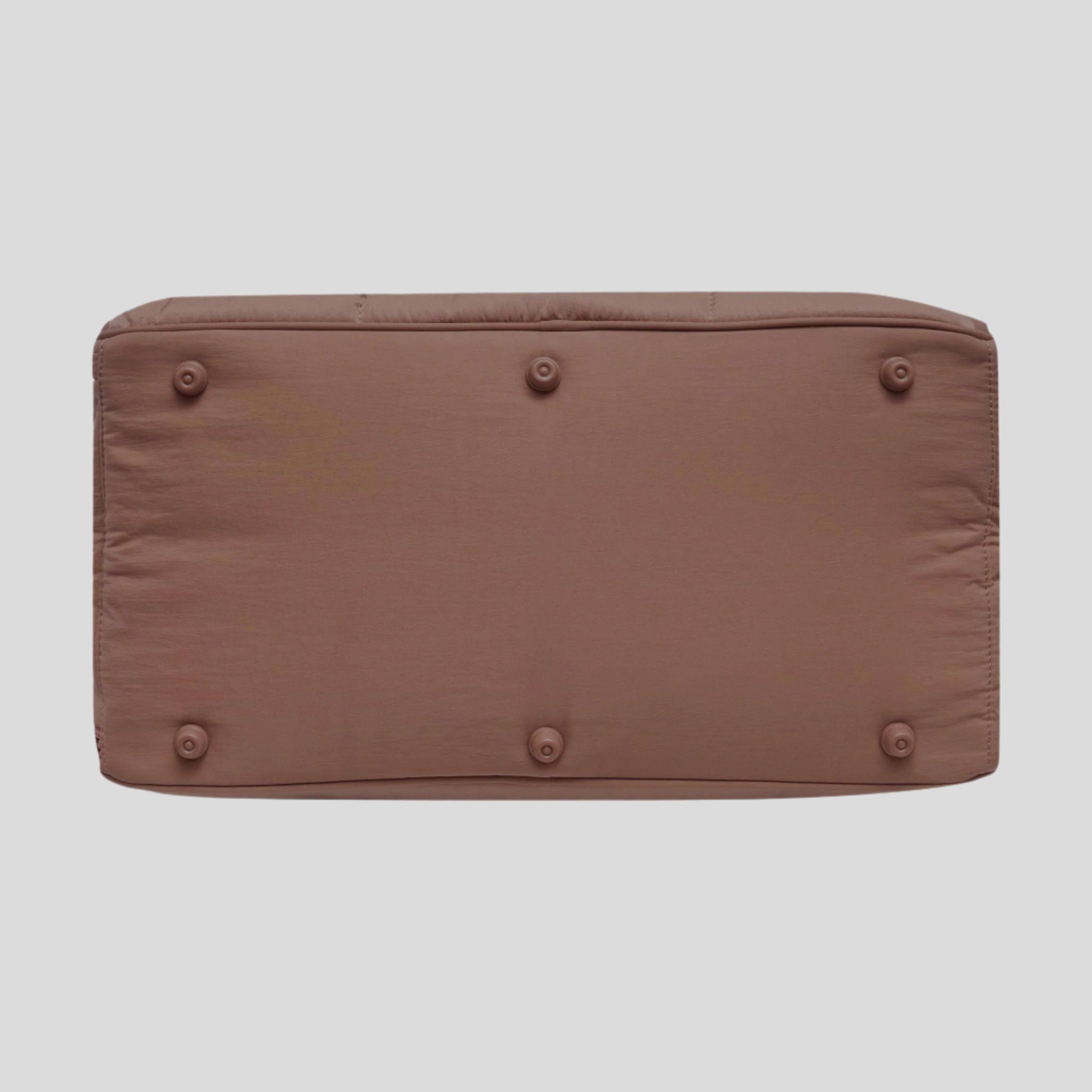 Weekender Duffel Bag in water-resistant nylon -- Chocolate