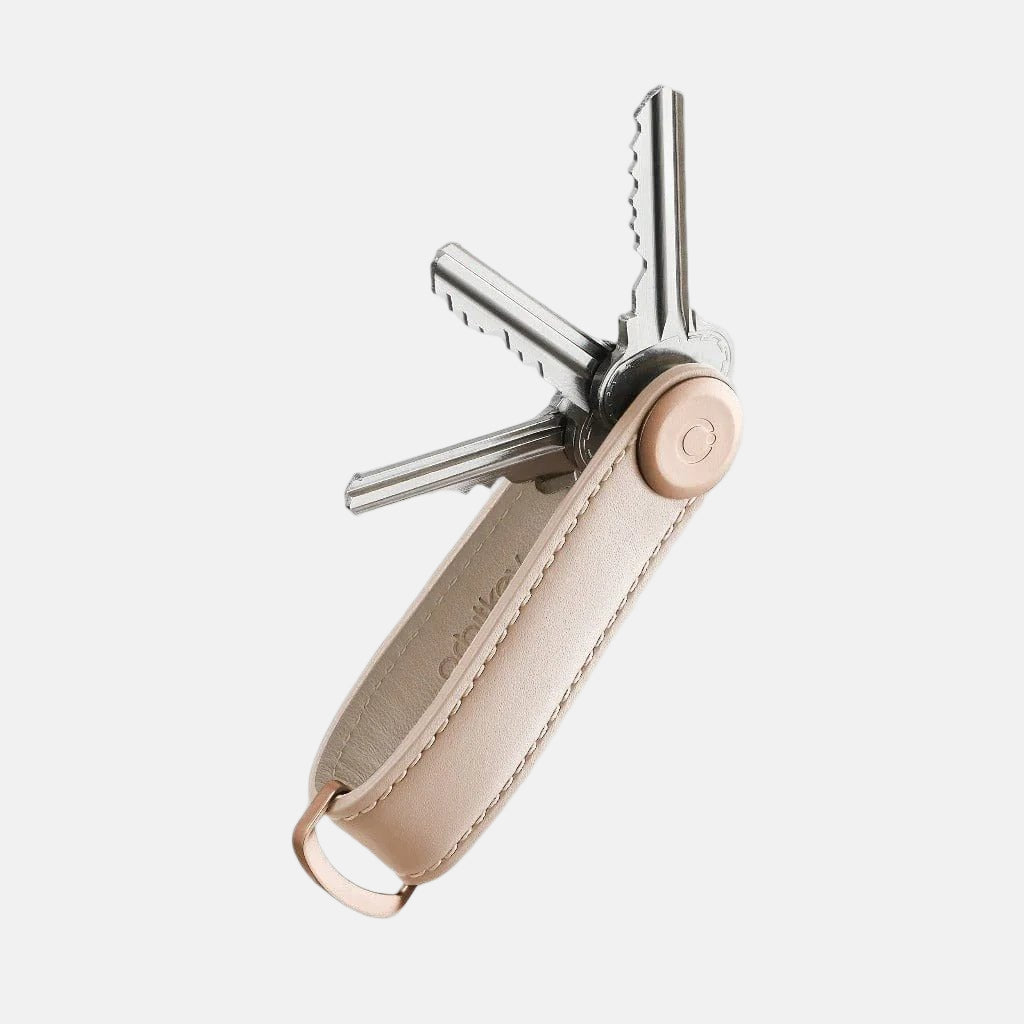 Orbitkey Leather Key Organiser - Blush Keyrings BLUSH / ROSE GOLD