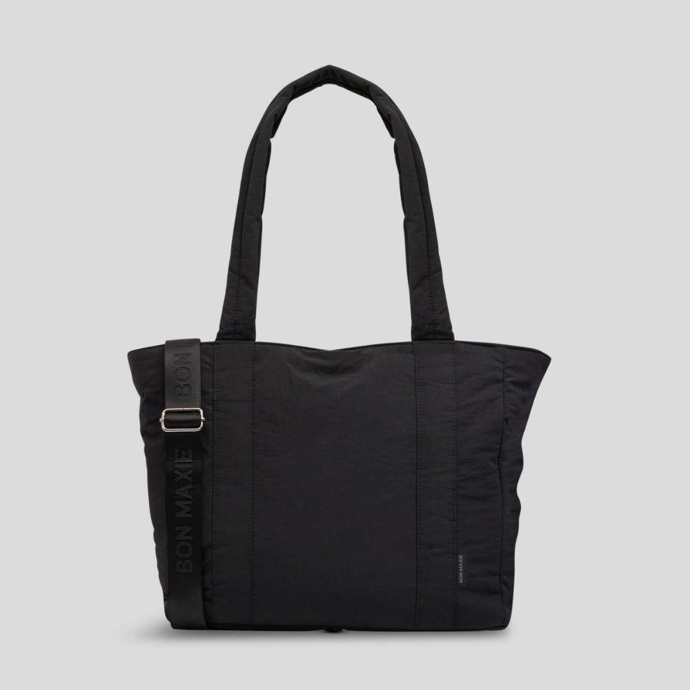 Everyday Tote Bag in washed technical nylon -- Black