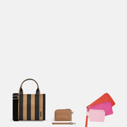SUPER SALE BUNDLE SAVE 31%—Micro Tote + Mini Wallet Bundle - Black/Tan