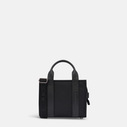 The Mini Bon Vivant Structured Tote - Nylon/Leather -- Black