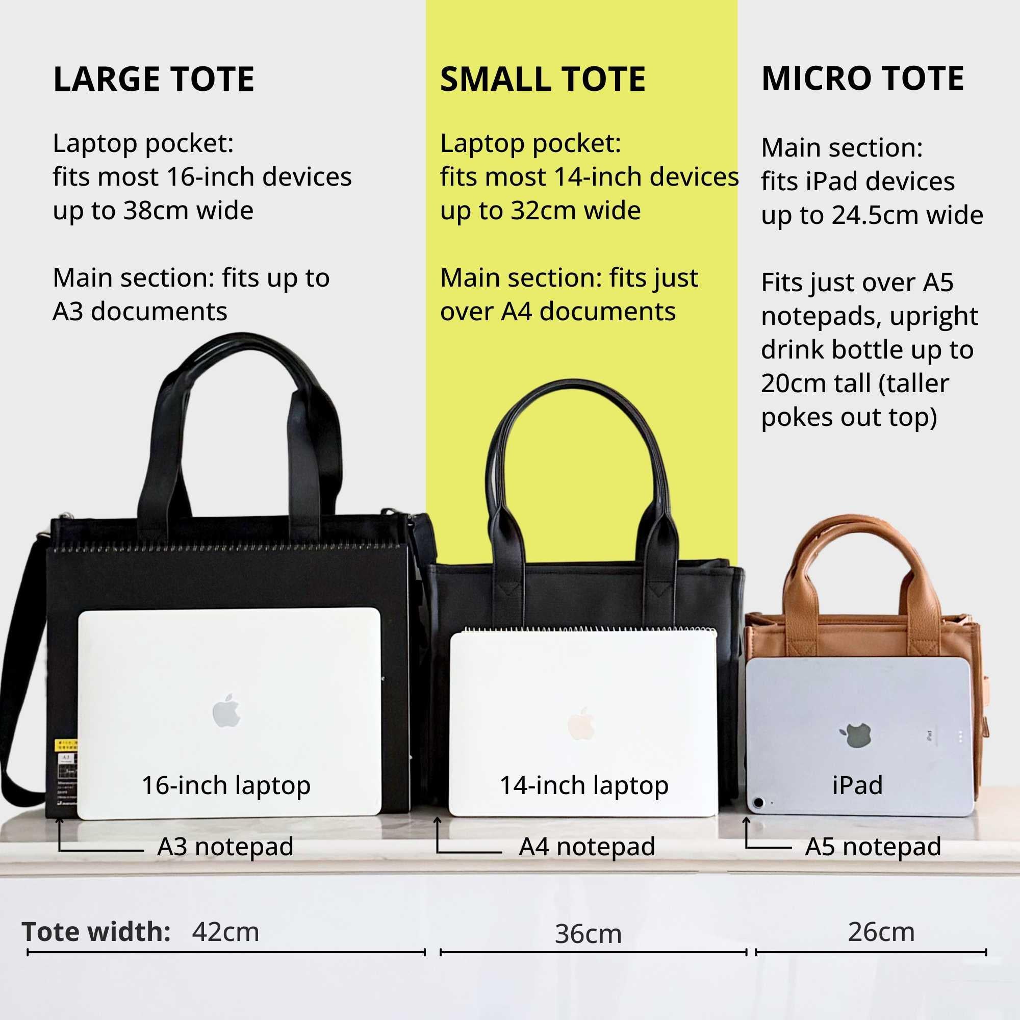 Small Structured Tote - Nylon/Leather -- Chocolate