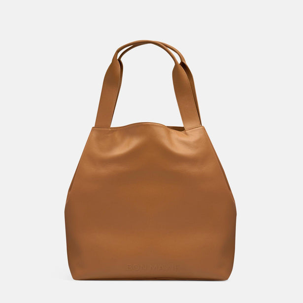 Slouchy Tote - Nappa Leather - Tan