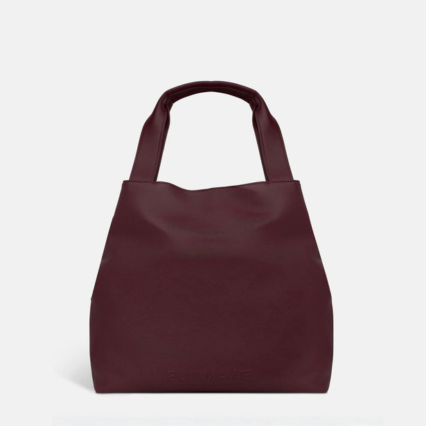Slouchy Tote - Nappa Leather - Burgundy