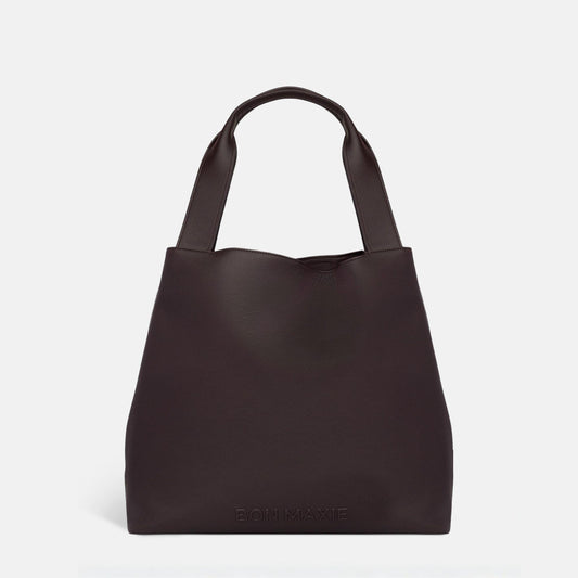 Slouchy Tote - Nappa Leather - Dark Chocolate