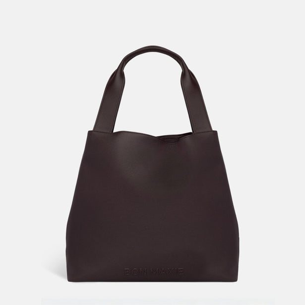 Slouchy Tote - Nappa Leather - Dark Chocolate